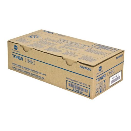 Picture of Konica Minolta A3VW030 Black Toner Cartridges (2/Case) (12000 Yield)