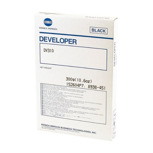 Picture of Konica Minolta 8938-451 (DV-310) Black Developer (65000 Yield)