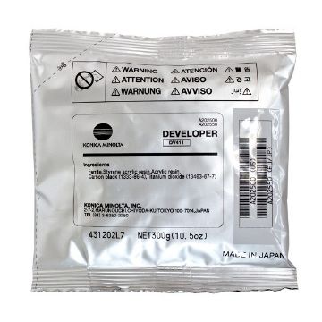 Konica Minolta A202500 (DV-411) Black Developer (80,000 - 121,000 Yield) Konica Minolta A202500 (DV-411) Black Developer (80,000 - 121,000 Yield)