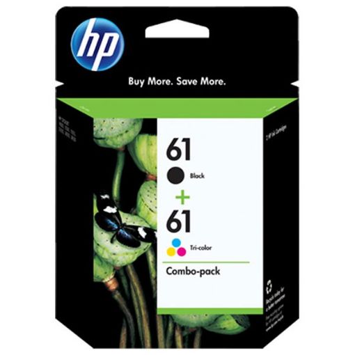 Picture of HP CR259FN (HP 61) Black, Tri-Color Ink Cartridge (Combo, 2pack) (Black: 190; Color: 165 Yield)