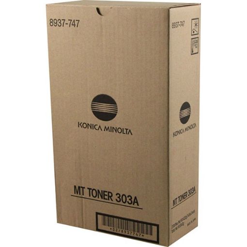 Picture of Konica Minolta 8937-747 (Type 303A) Black Laser Toner Cartridge (28000 Yield)