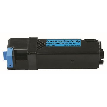 Compatible T107C (330-1437, 330-1390, FM065) Cyan Toner Cartridge (2500 Yield) Compatible T107C (330-1437, 330-1390, FM065) Cyan Toner Cartridge (2500 Yield)