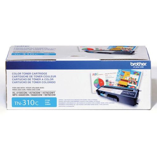 Picture of Brother TN-310Y Yellow Toner Cartridge (1400 Yield)