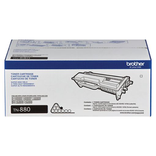 Picture of Brother TN-880 Super High Yield Black Toner Cartridge (12000 Yield)