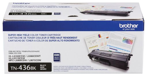 Picture of Brother TN-436BK Super High Yield Black Toner Cartridge (6500 Yield)
