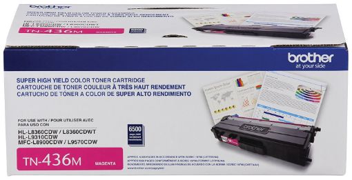 Picture of Brother TN-436M Super High Yield Magenta Toner Cartridge (6500 Yield)