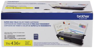 Brother TN-436Y Super High Yield Yellow Toner Cartridge (6500 Yield) Brother TN-436Y Super High Yield Yellow Toner Cartridge (6500 Yield)