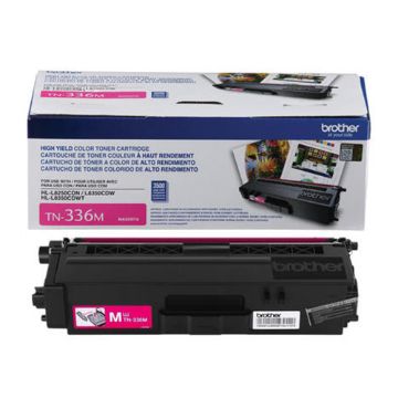 Brother TN-336m High Yield Magenta Toner Cartridge (3500 Yield) Brother TN-336m High Yield Magenta Toner Cartridge (3500 Yield)