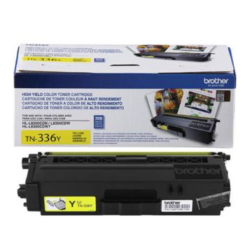 Brother TN-336y High Yield Yellow Toner Cartridge (3500 Yield) Brother TN-336y High Yield Yellow Toner Cartridge (3500 Yield)