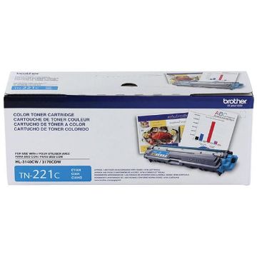 Brother TN-221C Cyan Toner Cartridge (1400 Yield) Brother TN-221C Cyan Toner Cartridge (1400 Yield)