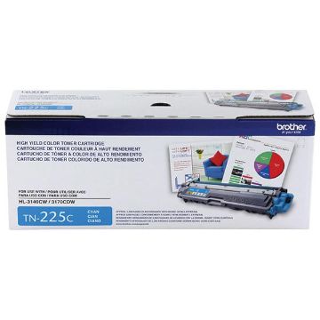 Brother TN-225C High Yield Cyan Toner Cartridge (2200 Yield) Brother TN-225C High Yield Cyan Toner Cartridge (2200 Yield)