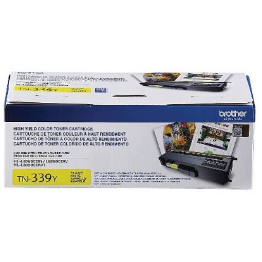 Picture of Brother TN-339Y Extra High Yield Yellow Toner Cartridge (6000 Yield)