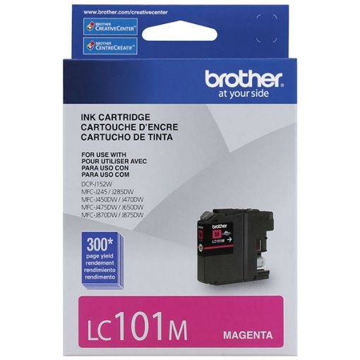 Picture of Brother LC101M High Yield Magenta Inkjet Cartridge (600 Yield)
