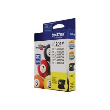 Brother LC201Y Yellow Ink Cartridge (260 Yield) Brother LC201Y Yellow Ink Cartridge (260 Yield)