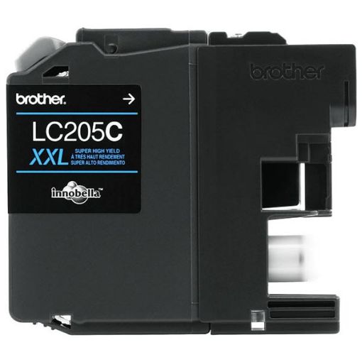 Picture of Brother LC205C (LC205CXXLC) Super High Yield Cyan Inkjet Cartridge (1200 Yield)