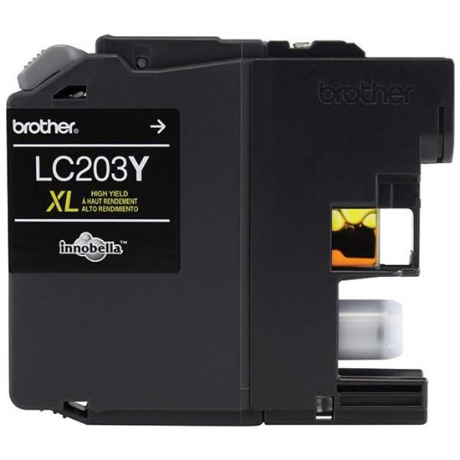 Picture of Brother LC203Y High Yield Yellow Inkjet Cartridge (550 Yield)