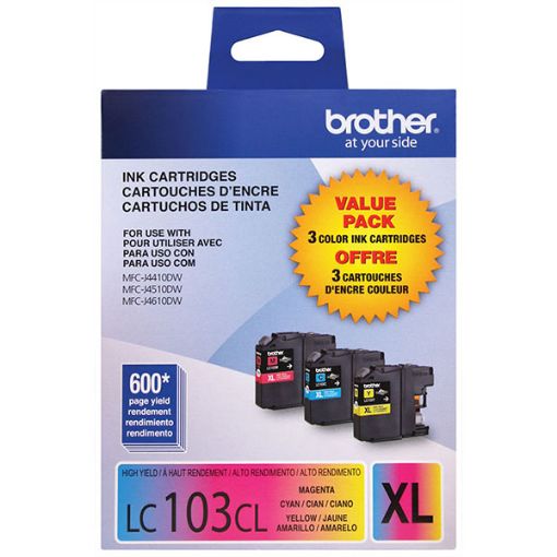 Picture of Brother LC1033PKS High Yield Ink Cartridges (Combo Pack) (600 Yield)