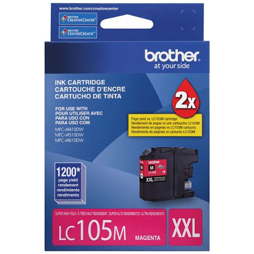 Picture of Brother LC105M Extra High Yield Magenta Ink Cartridge (1200 Yield)