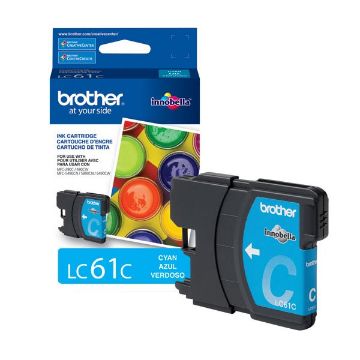 Brother LC61C Cyan Inkjet Cartridge (325 Yield) Brother LC61C Cyan Inkjet Cartridge (325 Yield)