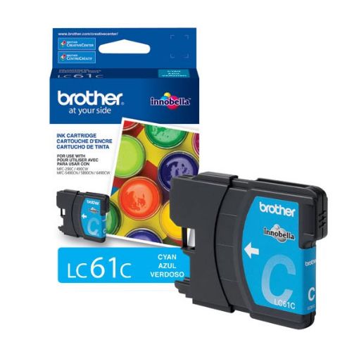 Picture of Brother LC61C Cyan Inkjet Cartridge (325 Yield)