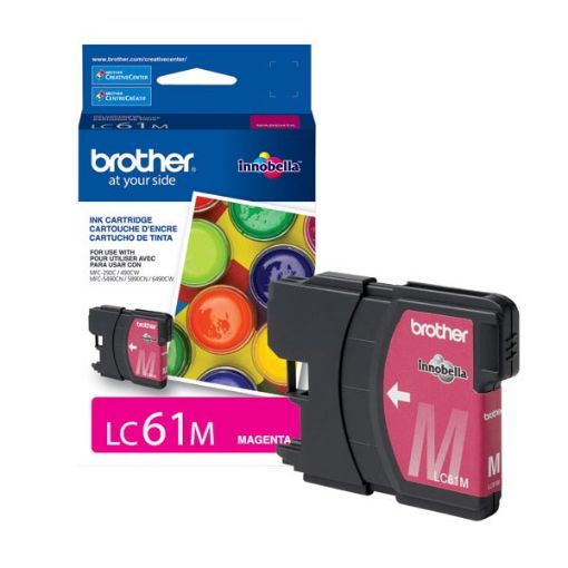 Picture of Brother LC61M Magenta Inkjet Cartridge (325 Yield)