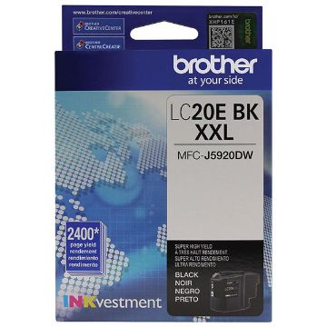 Brother LC20EBk High Yield Black Inkjet Cartridge (2400 Yield) Brother LC20EBk High Yield Black Inkjet Cartridge (2400 Yield)