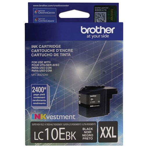 Picture of Brother LC10EBk Super High Yield Black Inkjet Cartridge (2400 Yield)