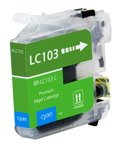 Picture of Compatible LC101C High Yield Cyan Inkjet Cartridge (600 Yield)