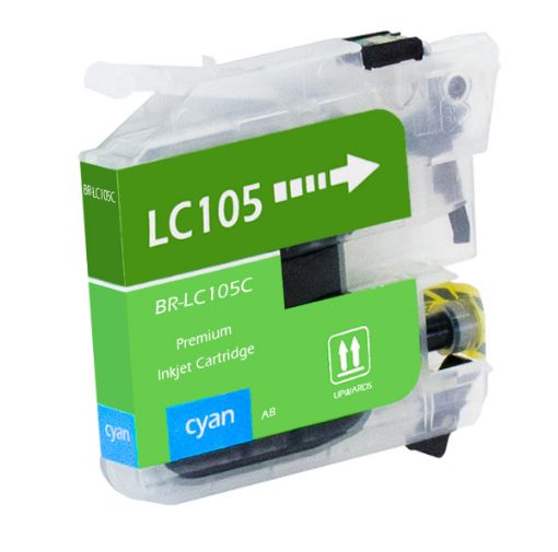 Picture of Compatible LC105C Extra High Yield Cyan Ink Cartridge (1200 Yield)