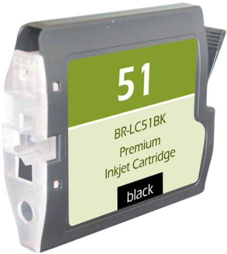 Picture of Compatible LC51BK Black Inkjet Cartridge (500 Yield)