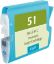 Compatible LC51C Cyan Inkjet Cartridge (400 Yield) Compatible LC51C Cyan Inkjet Cartridge (400 Yield)