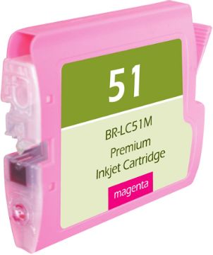 Compatible LC51M Magenta Inkjet Cartridge (400 Yield) Compatible LC51M Magenta Inkjet Cartridge (400 Yield)