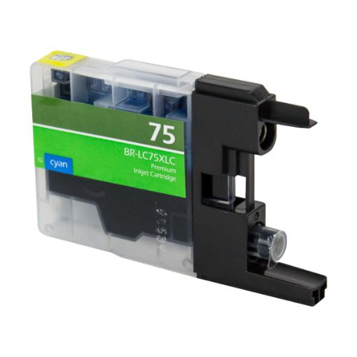 Picture of Compatible LC75XLCN High Yield Cyan Inkjet Cartridge (600 Yield)