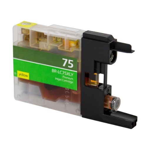 Picture of Compatible LC75XLYW High Yield Yellow Inkjet Cartridge (600 Yield)