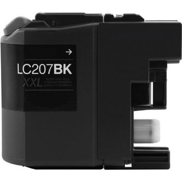 Compatible LC207Bk (LC207XXLBK) Super High Yield Black Inkjet Cartridge (1200 Yield), No Box Compatible LC207Bk (LC207XXLBK) Super High Yield Black Inkjet Cartridge (1200 Yield), No Box