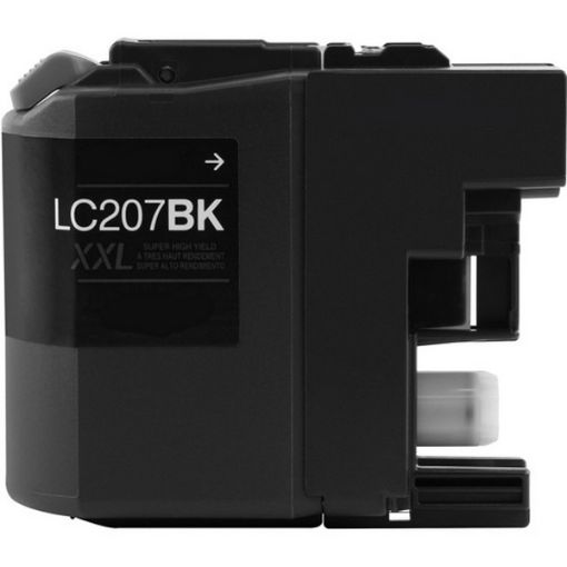 Picture of Compatible LC207Bk (LC207XXLBK) Super High Yield Black Inkjet Cartridge (1200 Yield), No Box