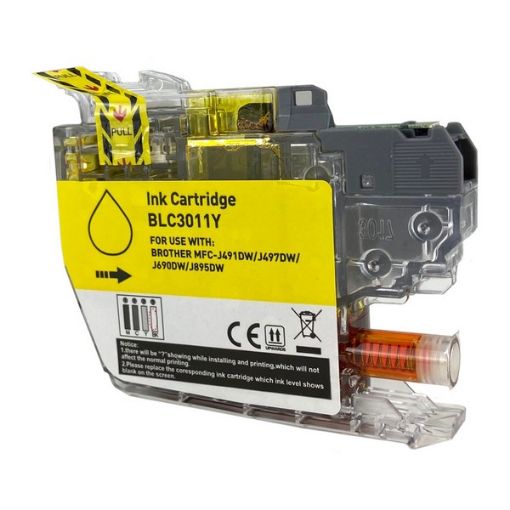 Picture of Compatible LC3011Y Yellow Ink Cartridge (200 Yield)