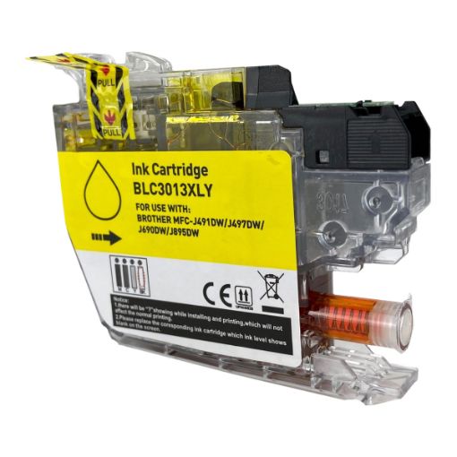 Picture of Compatible LC3013Y High Yield Yellow Ink Cartridge (400 Yield)