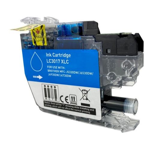 Picture of Compatible LC3017C High Yield Cyan Inkjet Cartridge (550 Yield)