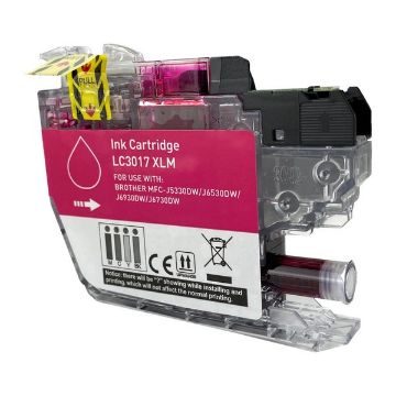 Compatible LC3017M High Yield Magenta Inkjet Cartridge (550 Yield) Compatible LC3017M High Yield Magenta Inkjet Cartridge (550 Yield)