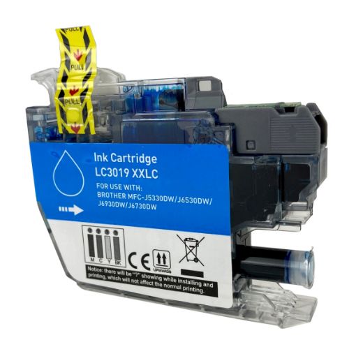 Picture of Compatible LC3019C Super High Yield Cyan Ink Cartridge (1500 Yield)