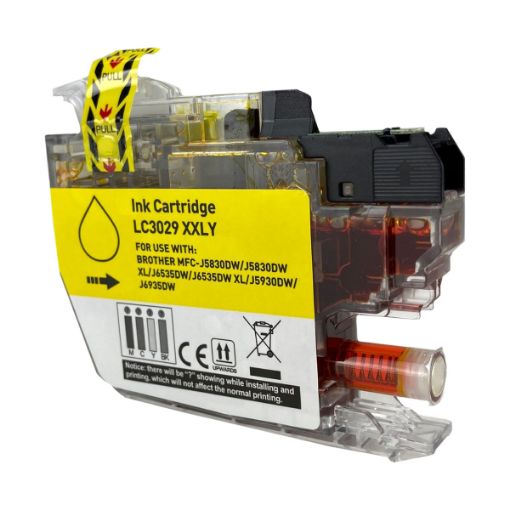 Picture of Compatible LC3029Y Super High Yield Yellow Ink Cartridge (1500 Yield)