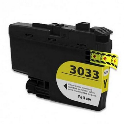 Picture of Compatible LC3033Y Super High Yield Yellow Inkjet Cartridge (1500 Yield), No Box