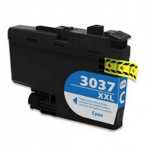 Picture of Compatible LC3037C Super High Yield Cyan Inkjet Cartridge (1500 Yield), No Box