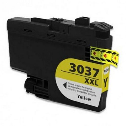 Picture of Compatible LC3037Y Super High Yield Yellow Inkjet Cartridge (1500 Yield), No Box