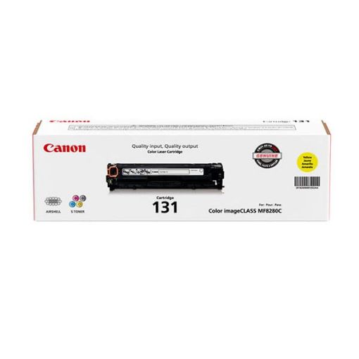 Picture of Canon 6269B001AA (Canon 131Y, CRG-131Y) Yellow Toner Cartridge (1500 Yield)