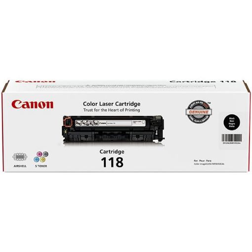 Picture of Canon 2662B001AA (Canon 118K) Black Toner Cartridge (3400 Yield)