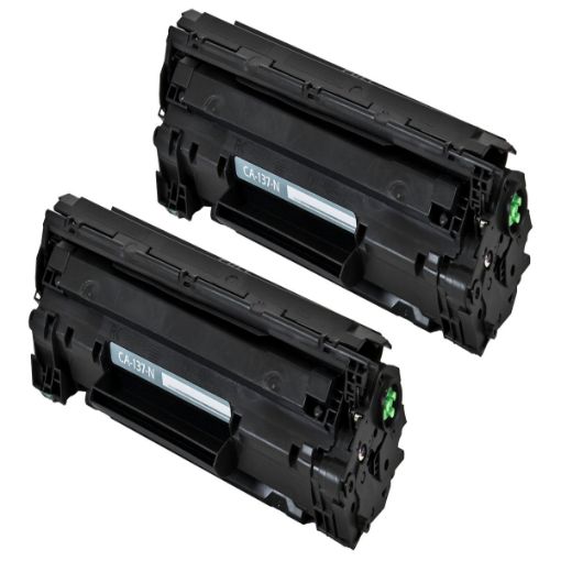 Picture of Compatible 9435B001AA (Canon 137, CRG-137) Black Toner Cartridges (2 pack) (4800 Yield)