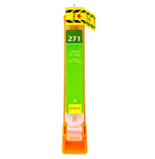 Picture of Compatible 0339C001AA (CLI-271XLY) High Yield Yellow Ink Cartridge (300 Yield)