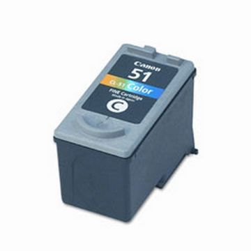 Compatible 0618B002 (CL-51) Tri-Color Inkjet Cartridge  Compatible 0618B002 (CL-51) Tri-Color Inkjet Cartridge